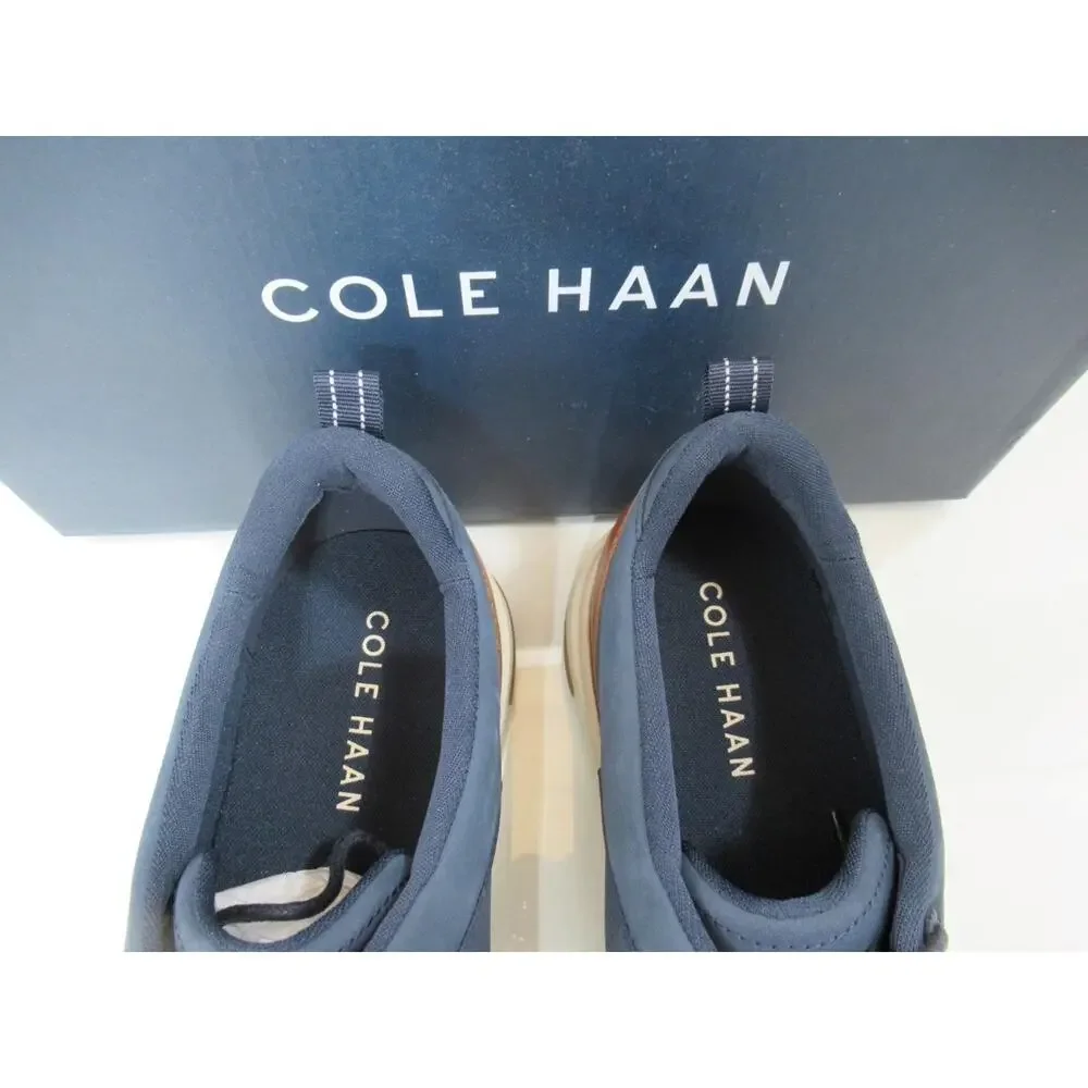Cole Haan Grand Atlantic Textured Sneaker Shoes Navy Blazer Nubuck Size 10.5